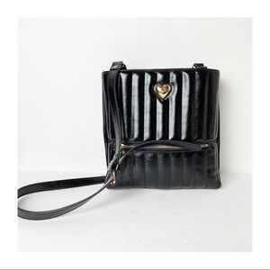 Betsey Johnson Patent Gold Hardware Crossbody